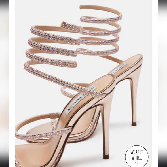 Steve Madden Exotica Blush Stiletto Sz 8 - Picture 7 of 15